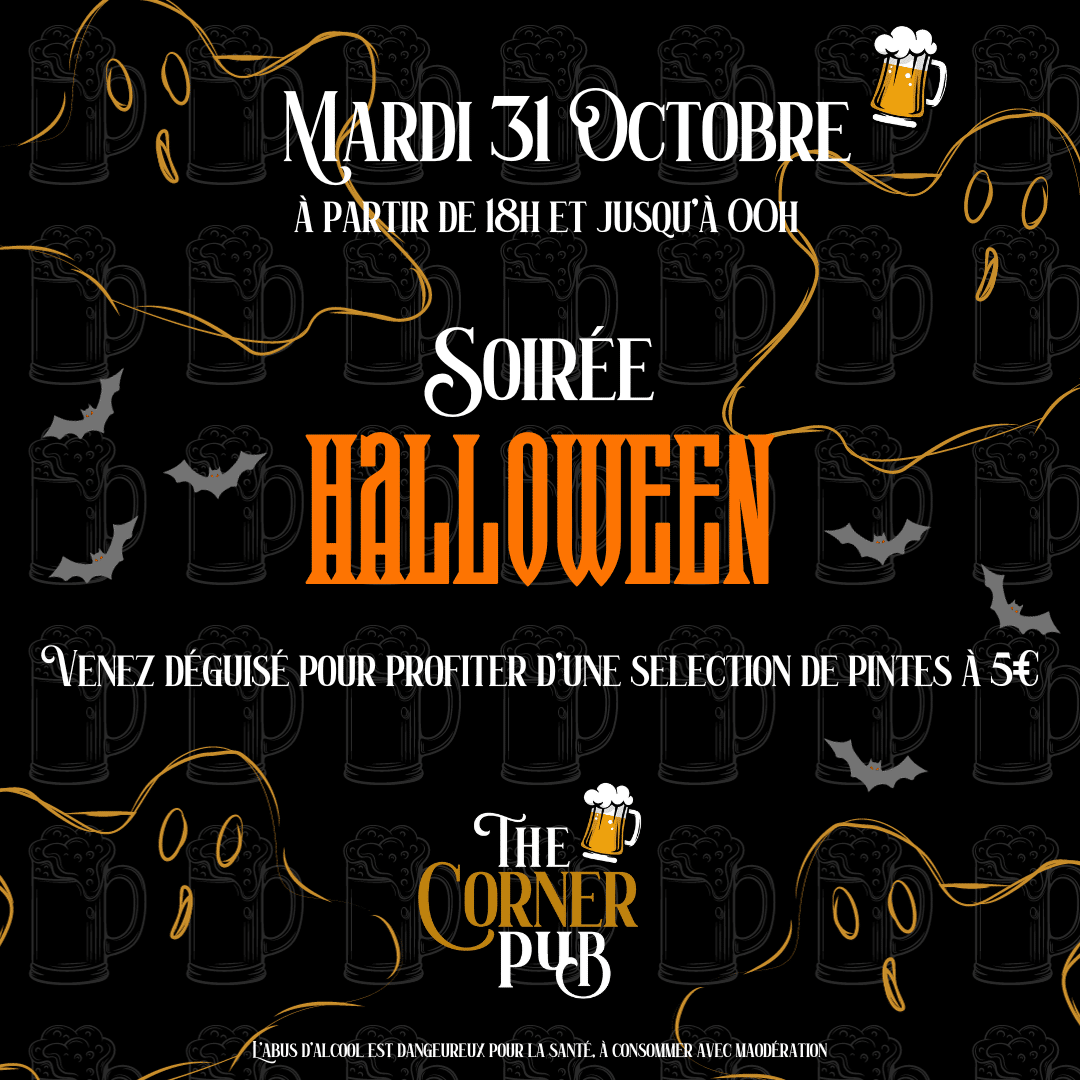 Soirée d’Halloween mardi 31 octobre 2023